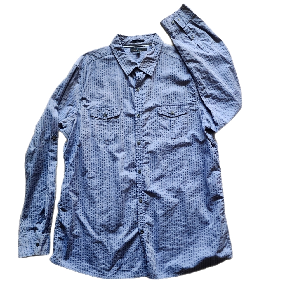 Marc Anthony Men's Button Front Shirt  Two Pockets Size XXL 0754